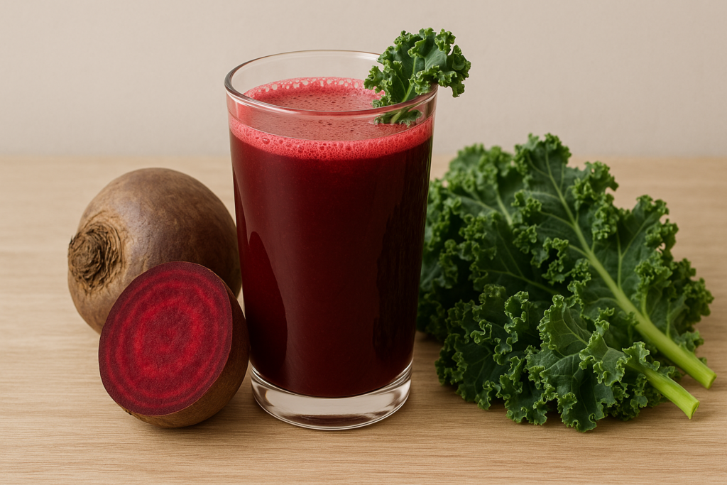 bon jus de betterave et chou kale