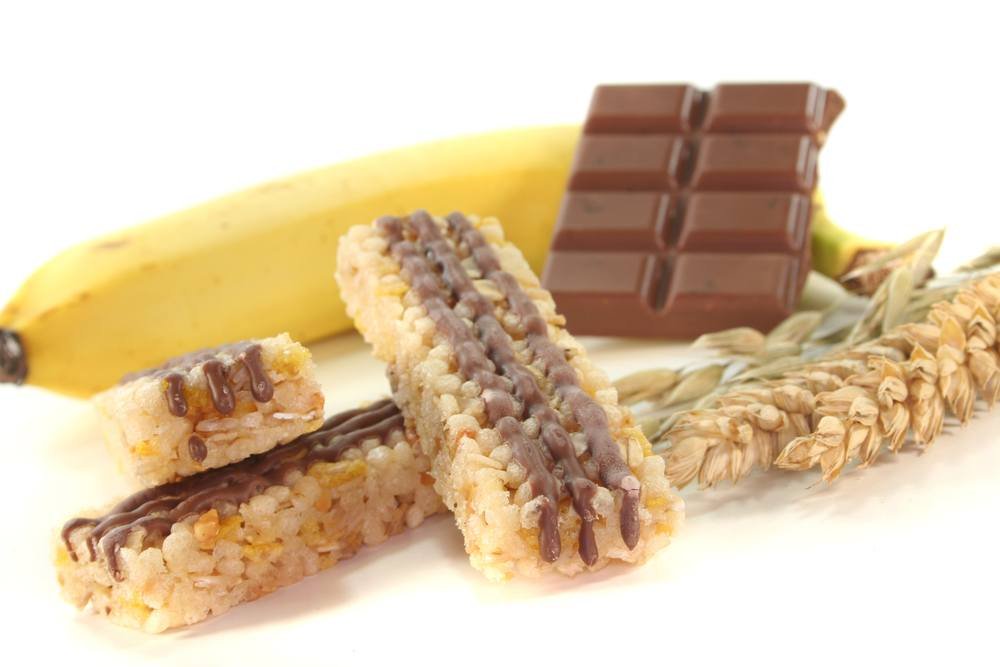Barre céréale banane et chocolat