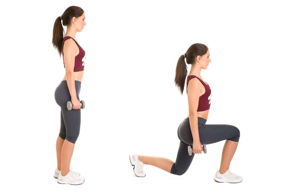 Démonstration technique des fentes avant pour muscler et galber les fessiers