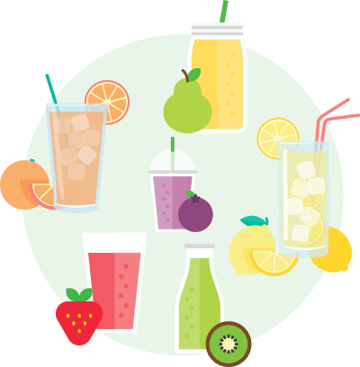 recettes de jus de fruits rapides