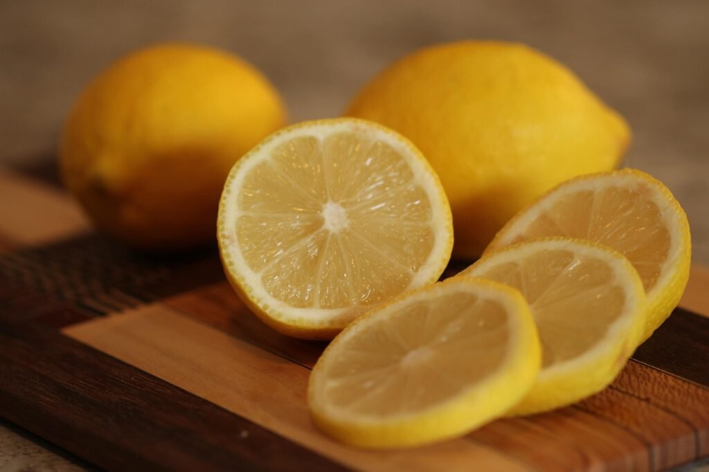 le menu du régime au citron