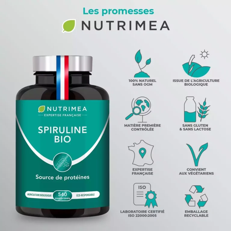 infos sur le produit spiruline bio de nutrimea