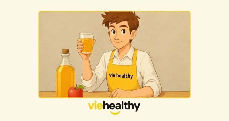 Bouteille de vinaigre de cidre bio avec pommes fraîches pour perdre du poids naturellement