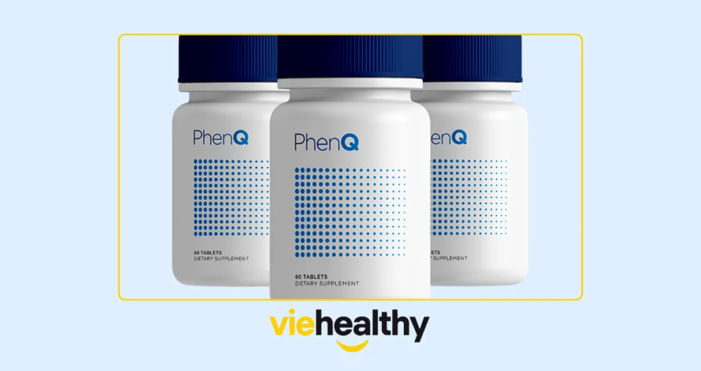 Boîte et gélules de PhenQ, complément alimentaire brûleur de graisse et coupe-faim, avec composition naturelle pour perte de poids